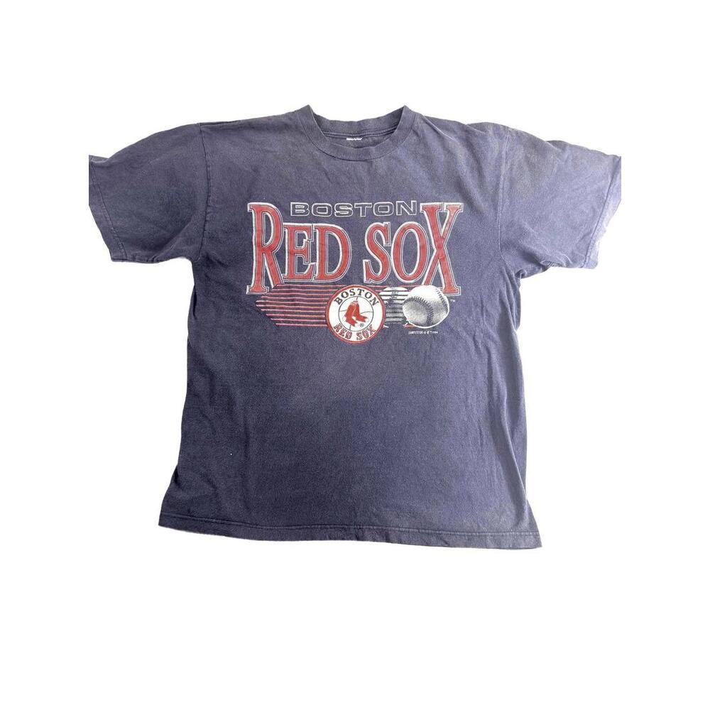 90s Vintage Boston Red Sox Navy 1994 Graphic Tee - Size Large